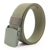 Military Tactical Waist Belt for Men's Outdoor 170 130 140 150 160cm Jeans Belts Nylon Strap Pants with Plastic Buckle Mart Lion Army Green China 110cm