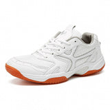 Unisex Sport Badminton Shoes Professional White Tennis Men's Mesh Breathable Outdoor Mart Lion white A504 36 