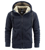 Men's Hoodies Winter Thick Warm Teddy Cashmere Fleece jacket Coat Sportswear Streetwear Hoody Sweatshirts Mart Lion Dark Grey L 