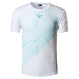 Jeansian Men's T-Shirt Sport Short Sleeve Dry Fit Running Fitness Workout Black Mart Lion LSL069-White US S China