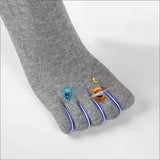  Five-Finger Socks Men Women Breathable Sweat-Absorbent Split Toe Socks Happy Funny Hip-Hop Cotton Socks Mart Lion - Mart Lion