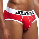 Men's Underwear Briefs Jockstrap Pouch Cuecas Cotton Stripe Panties Thongs Underpants Mart Lion   