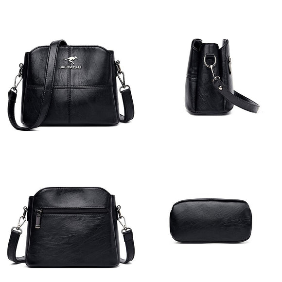 Soft PU Leather Shoulder Crossbody Bags Women Handbags Designer Messenger Mart Lion   