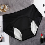 Menstrual Panties Women Pants Leak Proof Incontinence Underwear Period Proof Briefs Mart Lion black L China|1pc