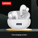 Original Lenovo LP5 Wireless Bluetooth Earbuds HiFi Earphone With Mic Headphones Waterproof Mart Lion White Fast charging China 