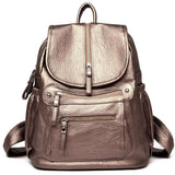 Women leather Backpacks Vintage Female Shoulder Bag Sac a Dos Travel Ladies Bagpack Mochilas School For Girls Mart Lion   