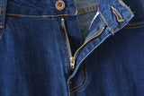  Clothes Stretch Skinny Soft Women's Basic jeans Middle Waist Trousers Elastic Slim vintage wash Denim Pencil Pants Mart Lion - Mart Lion