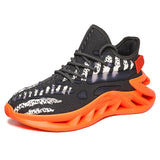 Off-Bound Men's Casual Sneakers Luminous Running Sport Shoes Chunky Lightweight Breathable Platform Walking Mart Lion Orange 11 