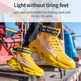 Breathable Safety Shoes Steel Toe Caps Anti-Smashing Anti-Piercing Lightweight Construction Site Mart Lion   
