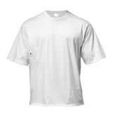 Men's Oversized Fit Short Sleeve T-shirt With Dropped Shoulder Loose Hip Hop Fitness Summer Gym Bodybuilding Tops Tees Mart Lion WHITE M 