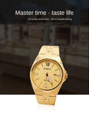Vietnam Alluvial Gold Big Dial with Luminous Male Table 24 K Gold Don't Rub Off AM Style Watch watch Mart Lion   