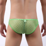 Men's Underwear Ropa Interior Hombre Underpants Perspective Gay calzoncillos hombre big mesh slip hombre briefs Mart Lion   