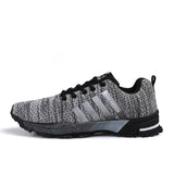 Hot Lightweight Blue Sneakers Marathon Running Shoes Men's Mesh Breathable Sports Shoes Outdoor Keep Running Mart Lion 8877 GRAY 39 