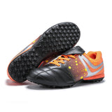 Colourful Cleats Soccer Shoes Men's Low top Spike Football Futsal Sports zapatos de Mart Lion Orange 22021 35 