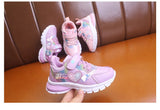 Girls sports shoes leather casual student running shoes girls travel Mart Lion   