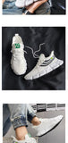  Outdoor Summer White Runing Shoes Ultralight Breathable Men's Sneakers Sock Casual Tide Mart Lion - Mart Lion