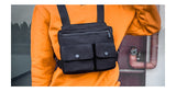  Men's Waist Bag Hip-hop Chest Rig Bag For Men's Canvas Chest Pack Tactical Vest Pack Male Abdomon Bags Chest Purse Streetwear Kanye Mart Lion - Mart Lion