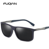 Designer TR90 Square Polarized Men's Sunglasses Ultra Light Vintage Driving Eyewear Mart Lion Blue Black  
