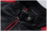  Men Motorcycle Jacket Car Splicing Leather  Retro Style Warm Leather Autumn Mart Lion - Mart Lion