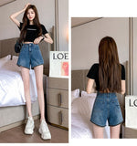 Jeans Women Two-wear Zipper Detachable Design High Waist Straight Loose Drape Female Mopping Denim Trousers Mart Lion   
