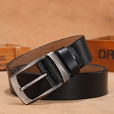 Men's Luxury Cow Genuine Leather Belts Waist Strap Vintage Cowskin Belt Jeans Cummerbunds ceinture homme Mart Lion   