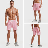 Men's Shorts Cotton Jogger Sport Fitness Shorts Men's Running Gym Workout Shorts Pink Casual Sweatshorts Mart Lion   