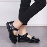 Girls Leather Shoes for Children Wedding Dress Princess Dance Kids Summer Bow-knot Black Student Sandals Korean Mart Lion   