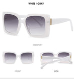 2020 New Square Sunglasses Women Fashion Oversized Flower Frame Vintage Glasses Men Shades Retro Gradient Colors UV400 NX  MartLion