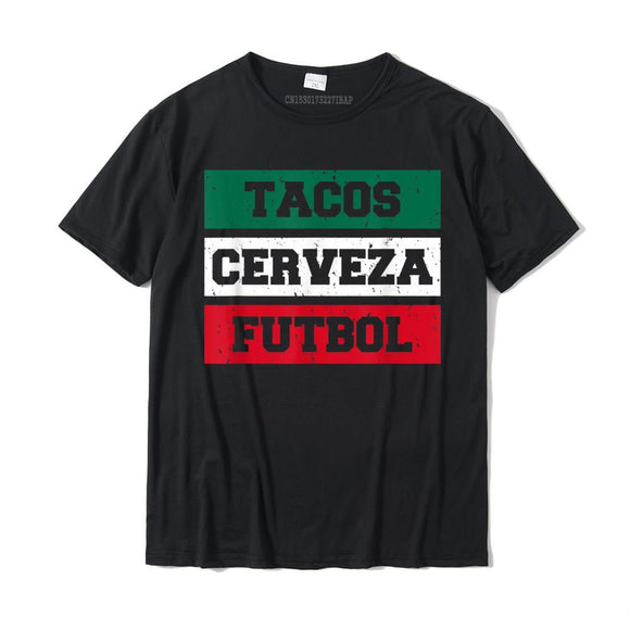 Mexico Soccer Football Mexican Shirt T-Shirt Tops Tees Classic Cotton Cool Party Men's Mart Lion Black XS 