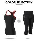  Women's Clothing Gym Suit Two-piece Tracksuit Elastic Force Exercise Fitness Sportswear Seamless Push Up Yoga Set Mart Lion - Mart Lion