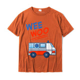 Wee Woo Ambulance AMR Funny EMS EMT Paramedic Gift T-Shirt Summer Male Cotton Tops amp Tees Casual Fitted Mart Lion Orange XS 