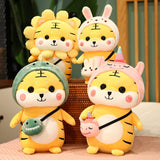 28/40cm Kawaii Tiger Plush Toy Soft Animals Cartoon Tiger Stuffed Soft Doll Kids Toys Birthday Children Mart Lion   