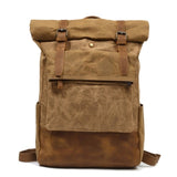 rucksack Men's Casual Daypacks Vintage Canvas Backpack School Boys Designe Waterproof Travel backpack Bag Male Bagpack mochila Mart Lion khaki  