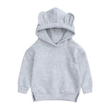 Children Clothing Hoodies For Girls Boys Sweatshirt With Hood Autumn Cute Thicken Fleece Outerwear Kids Clothes From 0-4 Year Mart Lion Grey 73(6-9onth) China