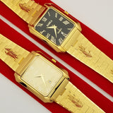  24k Thick Plated Retro Ladies Watch Trend Decorations Gold Placer Watches Women's Titanium Mart Lion - Mart Lion