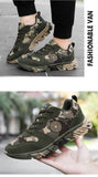 Green Breathable Sneakers For Men Outdoor Non-Slip Mens Hiking Shoes Trekking Low Camouflage Woman Hiking Shoes Zapatos Hombre  MartLion