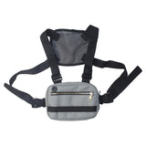 Mini Men's Chest Rig Streetwear Outdoor Sports Waist Bag Military Climbing Shoulder Bag Phone Money Belt Tactical Chest Bag Mart Lion Gray  
