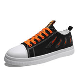 Men's Casual shoes Lightweight sneakers Breathable tenis masculino adulto flat Footwear Zapatillas Hombre Mart Lion Black orange 35 
