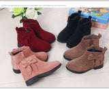 Girls Boots Leather Sport Shoes Children Warm Soft Bottom Princess Snow Kids Sneakers  Mart Lion