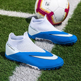 Breathable Mesh Men's Football Shoes TF/FG High-Level Socks After Wear-Resisting Football Sneakers Mart Lion   