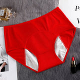Menstrual Panties Women Pants Leak Proof Incontinence Underwear Period Proof Briefs Mart Lion red L China|1pc