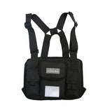 Men's Chest Bag Chest Rig Bag Hip-hop Streetwear Boy Nylon Tactical Vest Pouch Male Tactical Bags Mart Lion Black2 Chest Bag  