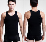 3pcs/lot Cotton Men's Underwear Sleeveless Tank Top Solid Muscle Vest Undershirts O-neck Gymclothing T-shirt vest Mart Lion   