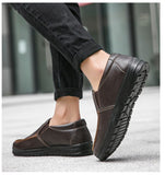 Genuine Leather Shoes Men's Loafers Soft Men's Shoes Flat Casual Footwear Male Shoes A2707 Mart Lion   