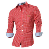 jeansian Autumn Features Shirts Men's Casual Jeans Shirt Long Sleeve Casual 8615