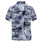 Men's Hawaiian Shirt Casual Colorful Printed Beach Aloha Short Sleeve Camisa Hawaiana Hombre Mart Lion   