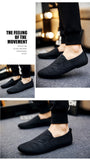 Men Loafers Casual Shoes Summer Canvas Light Breathable Flat Footwear Mart Lion   