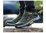 Men's Hiking Boots Shoes Outdoor Breathable Green Trekking Rubber Mountain Climbing Mart Lion   