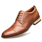 Men's Dress shoes formal shoes Handmade wedding genuine Leather Lace-up