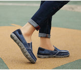 Summer Casual Men's Canvas Shoes Breathable Flats Outdoor Shoes For Men Slip-On Canvas Loafers